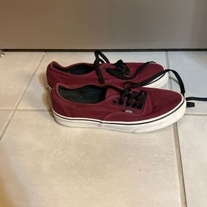 Women’s Maroon with black laces size 8.5 Vans